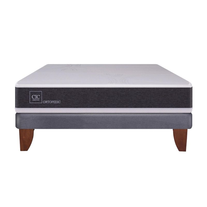 CIC - Cama 2 Plazas Europea Ortopedic Gris