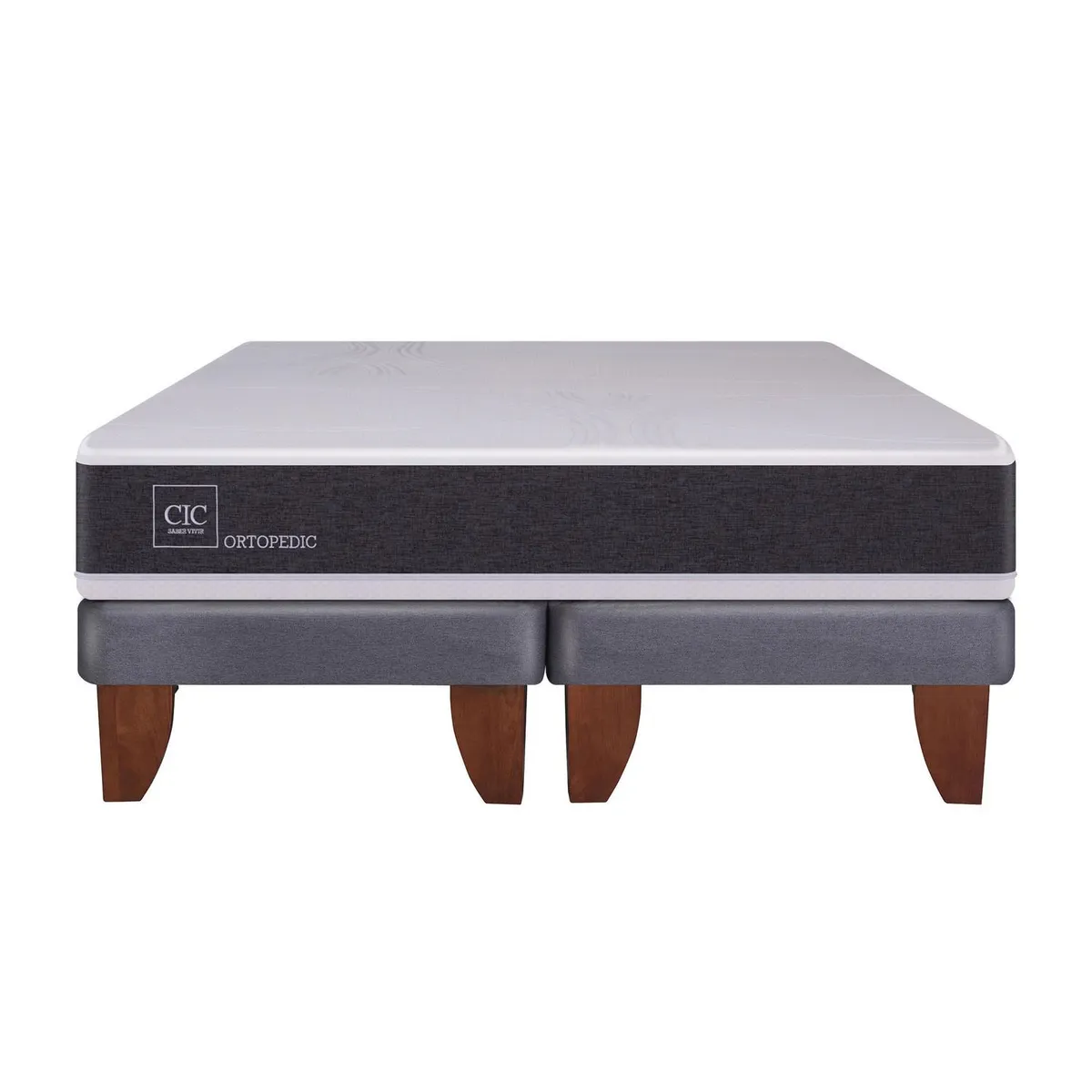 CIC - Cama 2 plazas Europea Base Dividida blanco