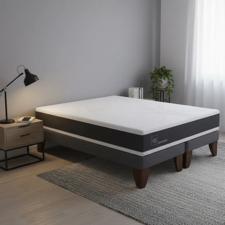 Cama 2 plazas Europea Base Dividida Blanco