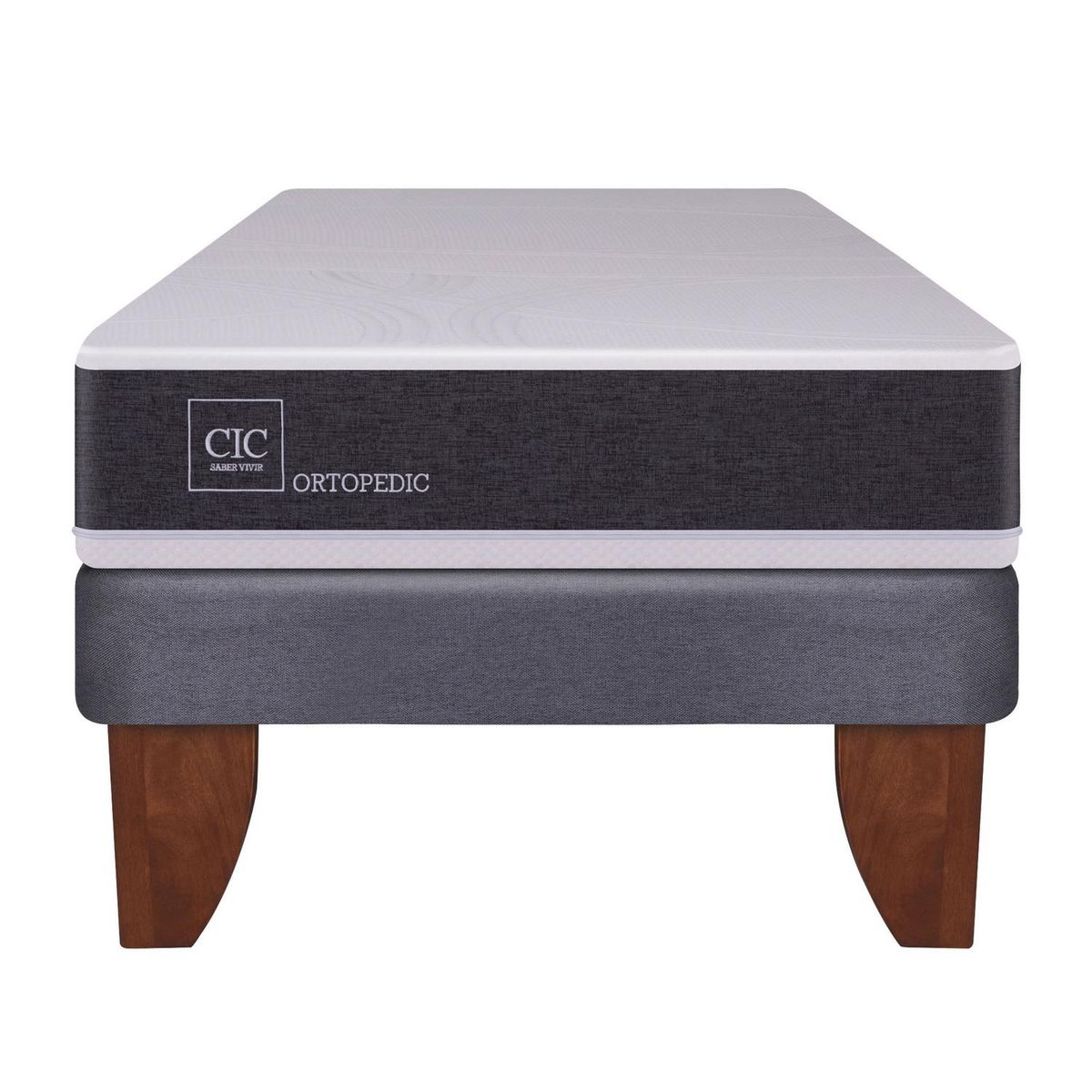 CIC - Cama 1 plaza Europea Ortopedic Gris