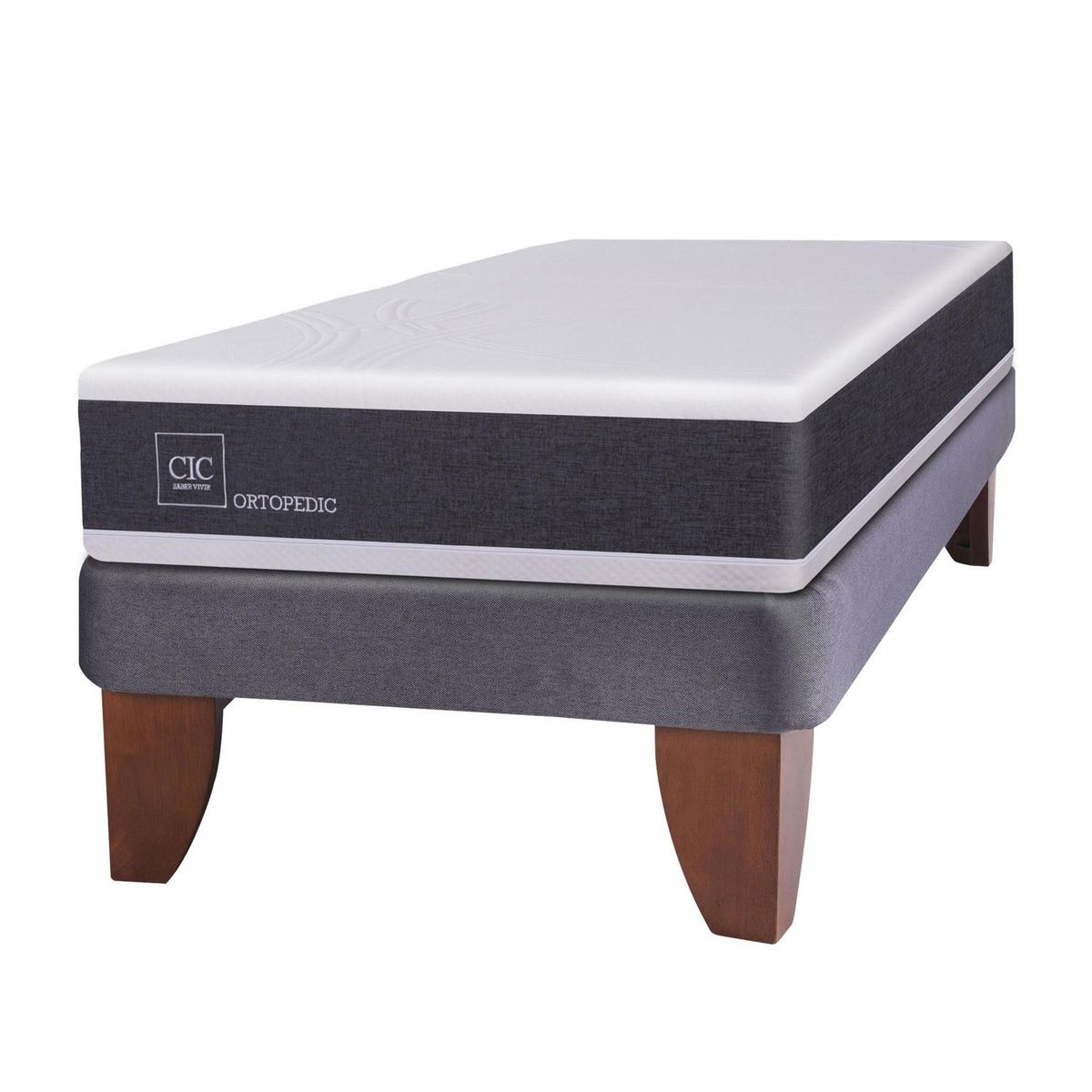 CIC - Cama 1 plaza Europea Ortopedic Gris