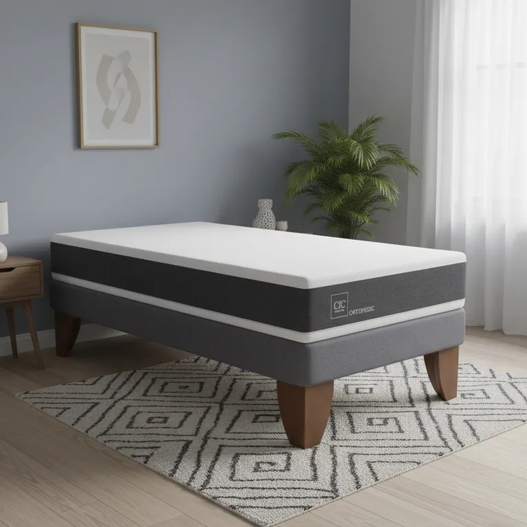 CIC Cama 1 plaza Europea Ortopedic Gris