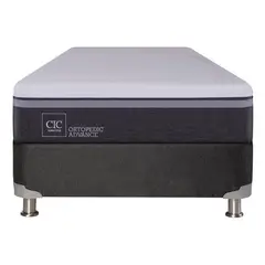 CIC - Box Spring 1.5 plazas Ortopedic Advance Gris
