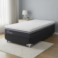 CIC - Box Spring 1.5 plazas Box Spring Ortopedic Advance Gris