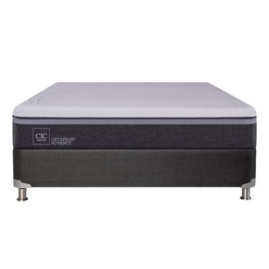 Box spring Ortopedic Advance b5 black 2 plazas base normal