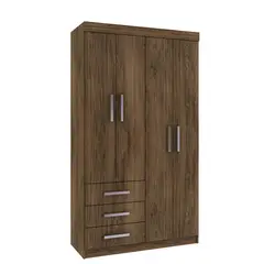 ALTAVISION - Clóset Itapema 4 Puerta(s) 4 Repisa(s) 108x180x40 cm Cacau