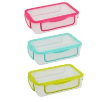 Hermético Plástico 900 ml Colores Surtidos