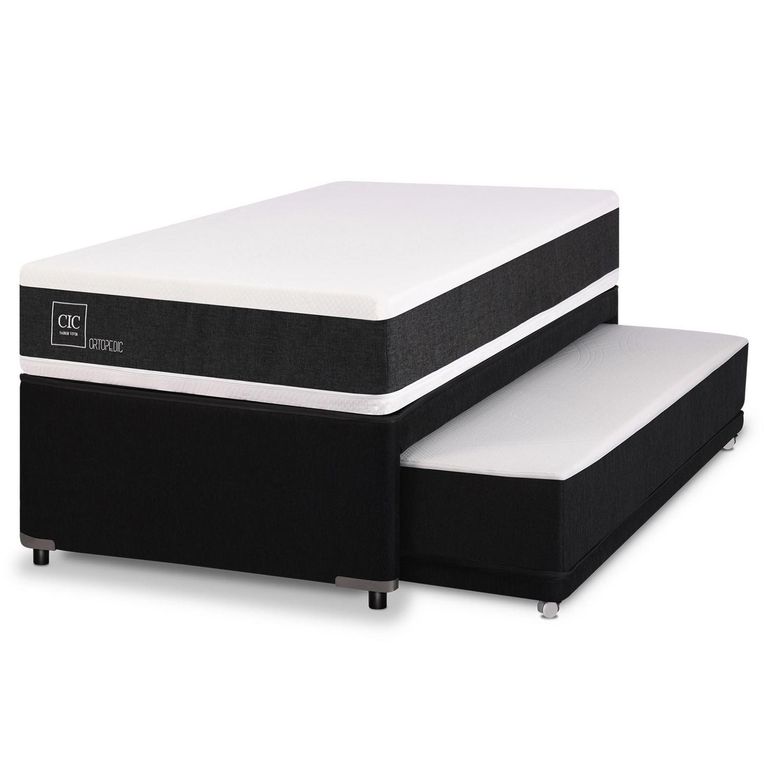 Diván 1.5 plazas Nido Ortopedic Black Negro