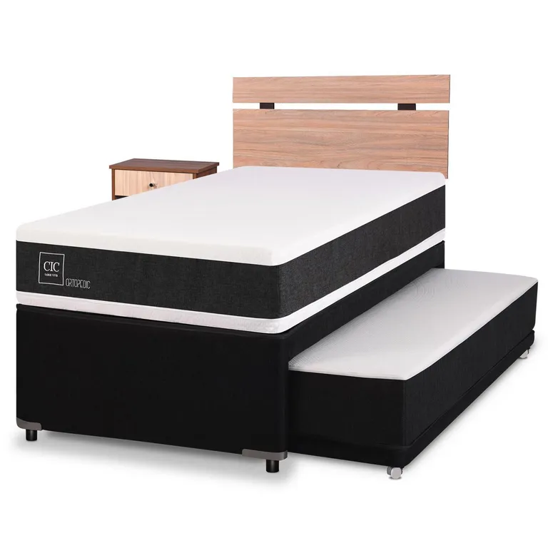 Cama Nido Ortopedic 1.5 Plazas + Muebles