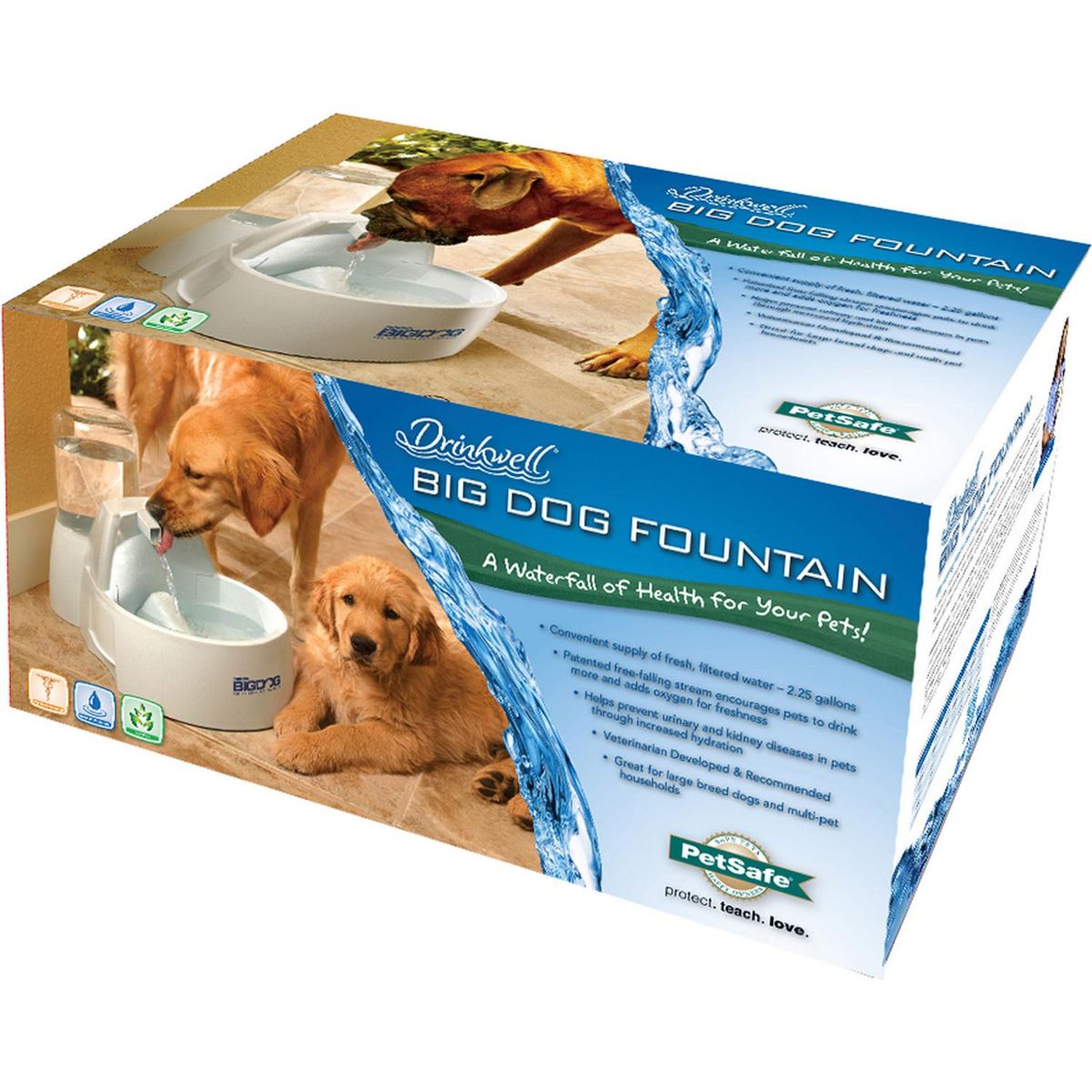 Fuente de agua Big dog 8,5 l, marca PETSAFE - Foto Principal