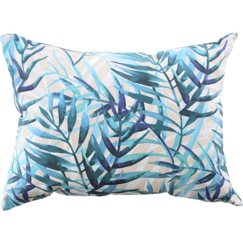 LIGHTME - Cojín aquablock Palmera 30x45 cm azul