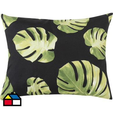 Cojn aquablock Monstera deliciosa 30x45 cm negra