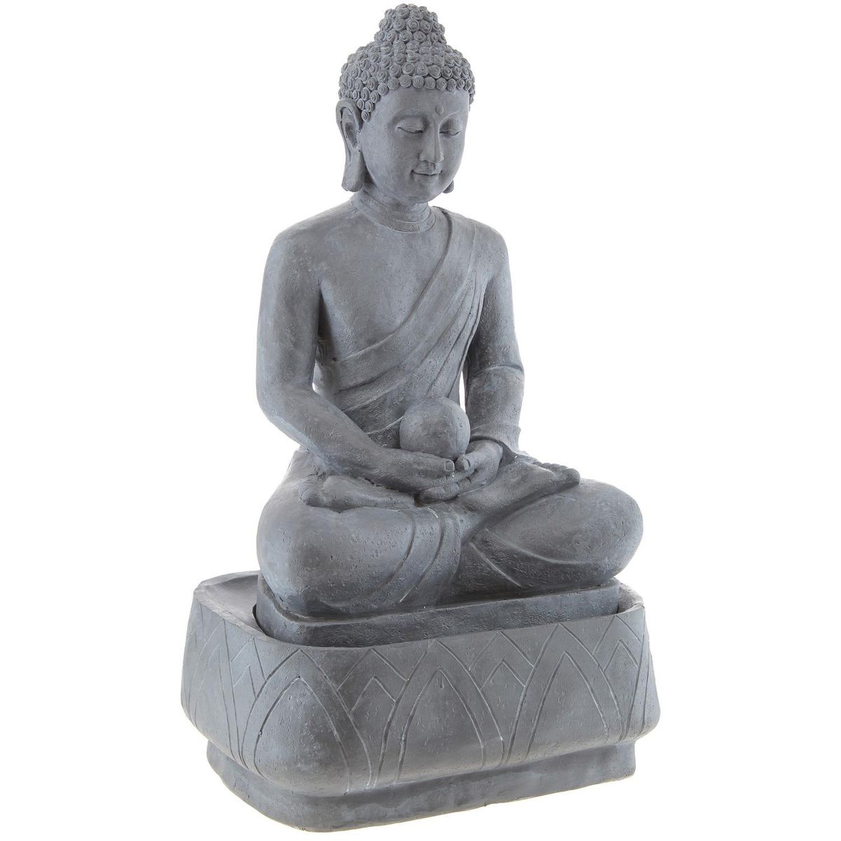 CONCEPT - Buda en fuente 74x44 cm resina