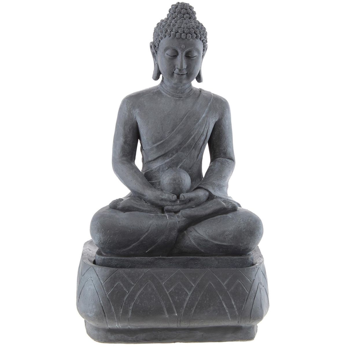 CONCEPT - Buda en fuente 74x44 cm resina