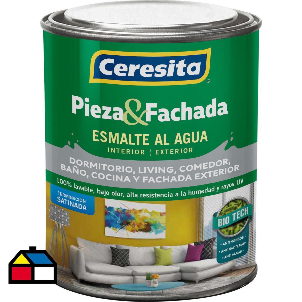 CERESITA - Pieza y fachada satinado base alfa 1/4 gl