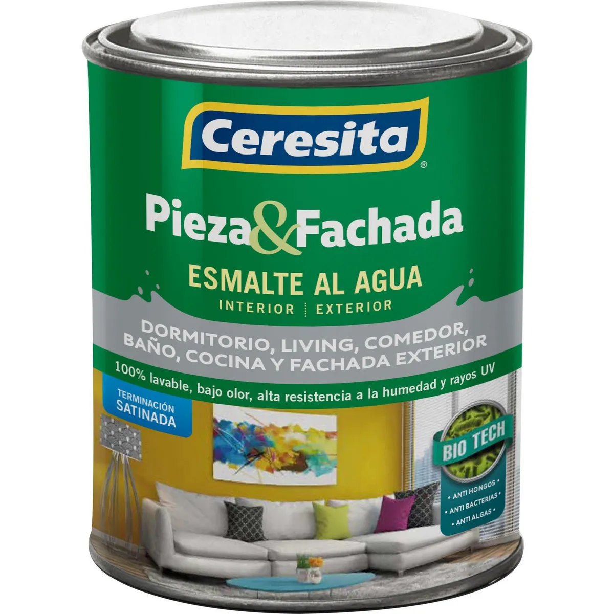 CERESITA - Pieza y fachada satinado base alfa 1/4 gl
