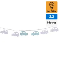 Guirnalda bateria auto metálico 10 luces led