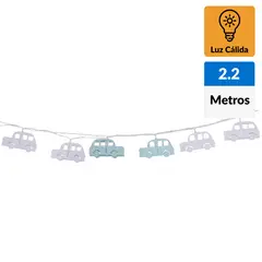 CONCEPT - Guirnalda bateria auto metálico 10 luces led