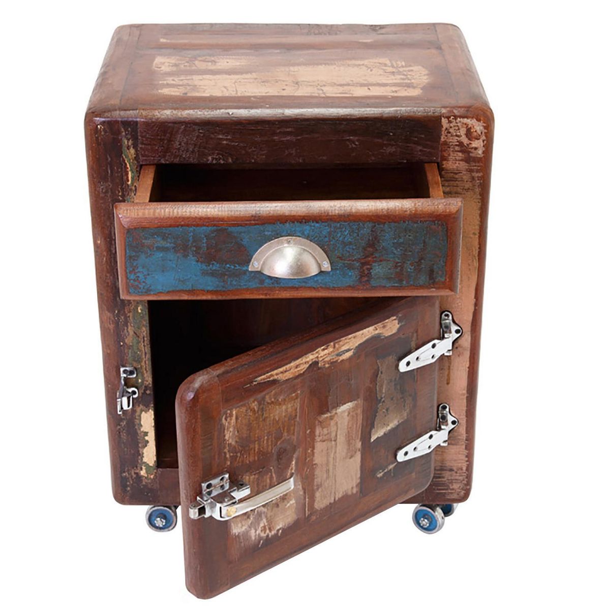 MEYA MUEBLES - Velador 1 Cajón(es) Orai 55x70x38 cm Café