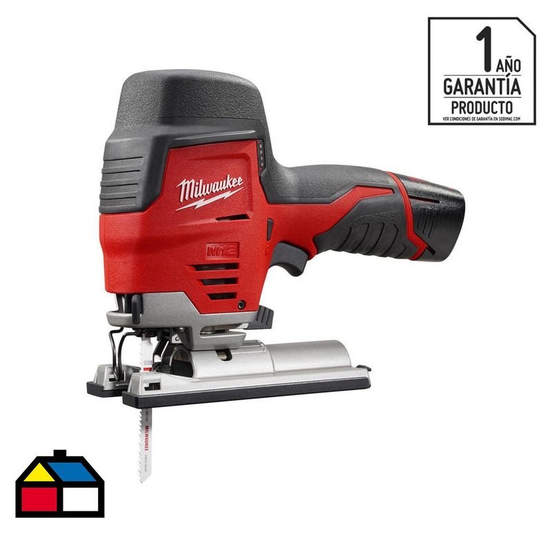 MILWAUKEE - Sierra caladora inalámbrica 12V + 1 batería