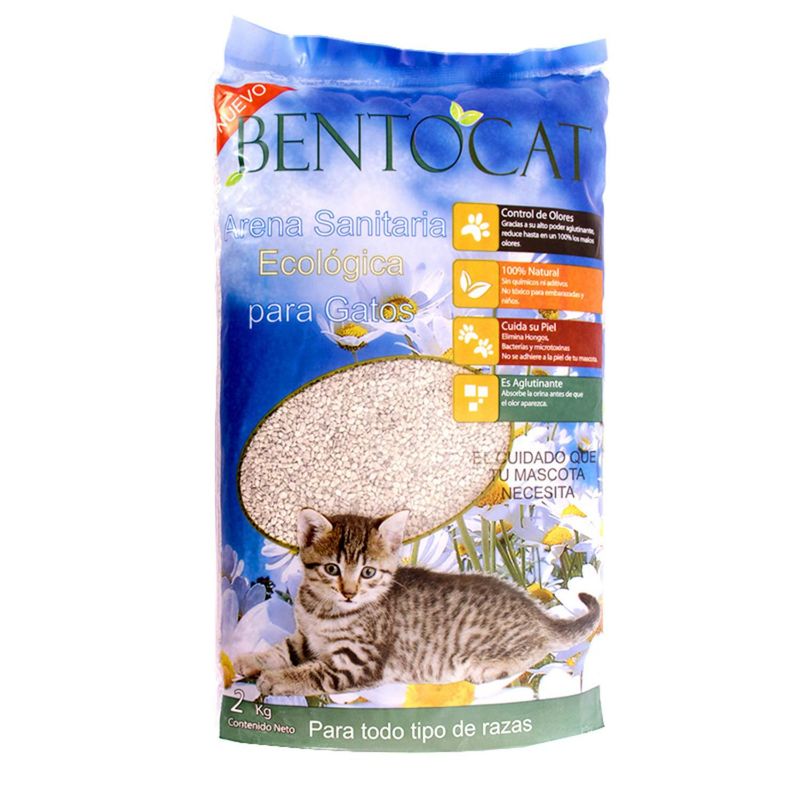 BENTOCAT - Arena sanitaria paquete 10 bolsas de 2 kg