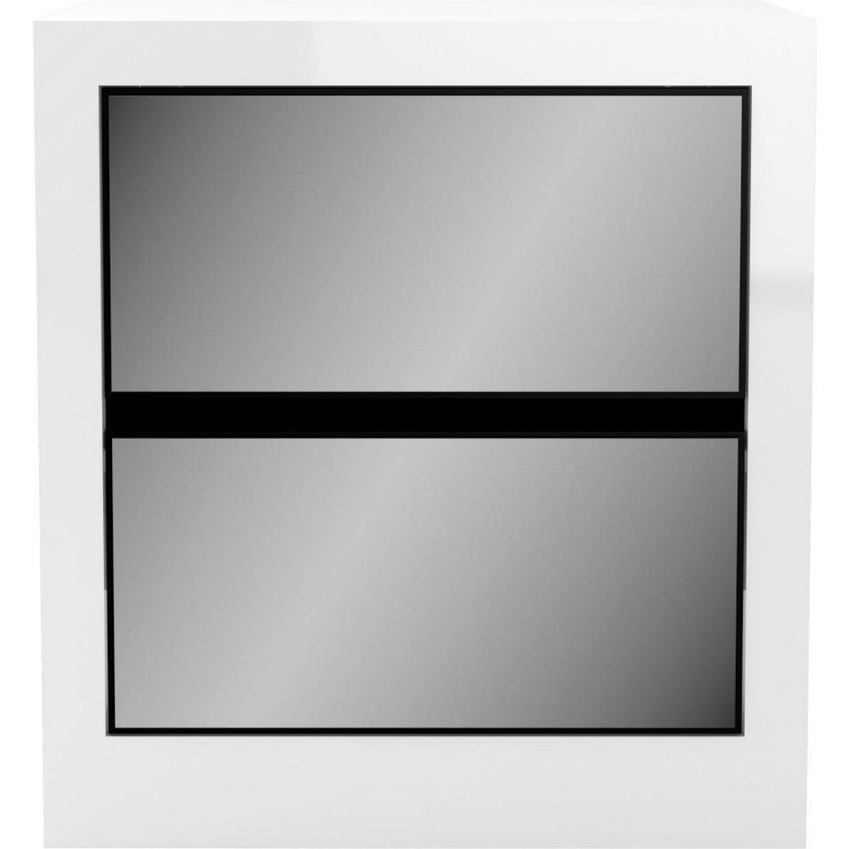 DECOCASA - Velador 2 Cajón(es) DDC00005 54x58x45 cm Blanco