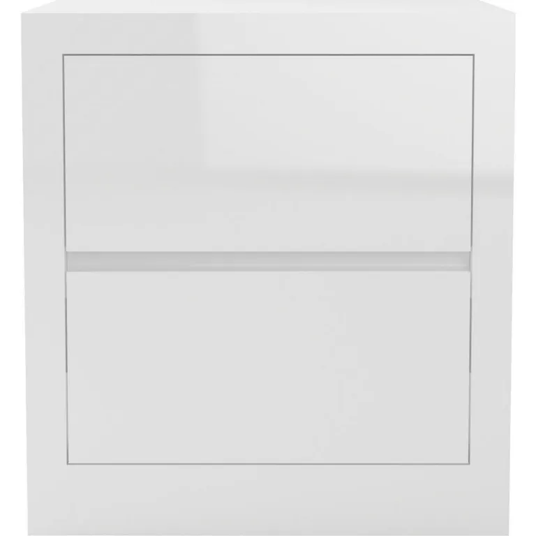 DECOCASA Velador 2 Cajón(es) DDC00006 54x58x45 cm Blanco