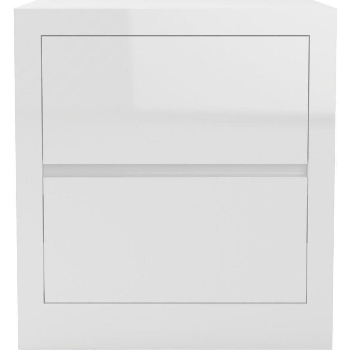 DECOCASA - Velador 2 Cajón(es) DDC00006 54x58x45 cm Blanco