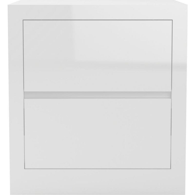 DECOCASA - Velador 2 Cajón(es) DDC00006 54x58x45 cm Blanco