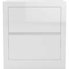 DECOCASA - Velador 2 Cajón(es) DDC00006 54x58x45 cm Blanco