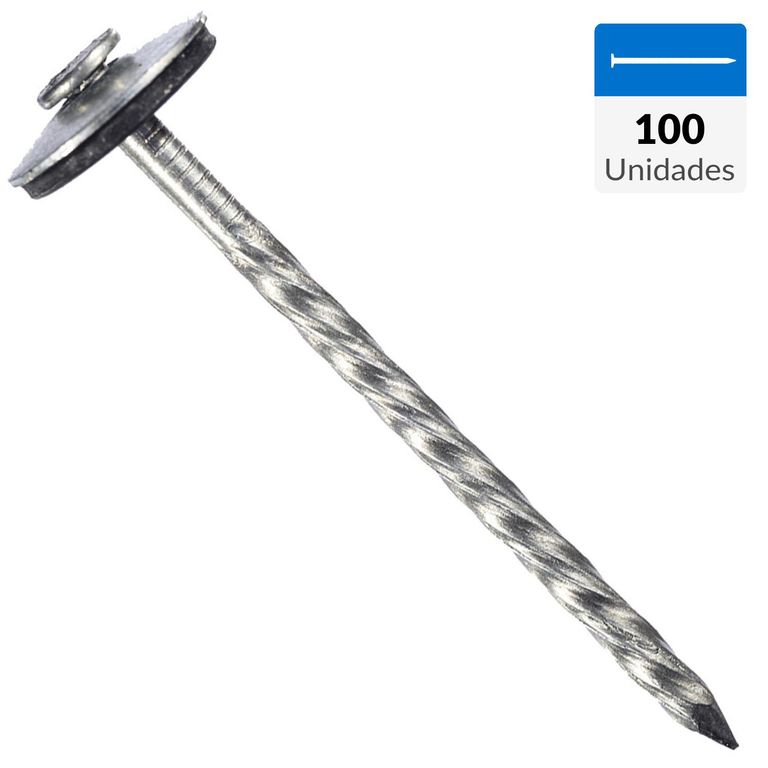 Clavo para techo 2 1/2" bolsa 100 unidades