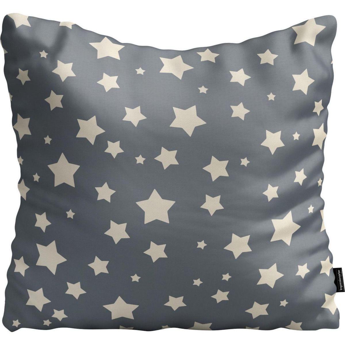 IMPRESIONARTE - Cojín de Piso Black Stars de Impresionarte