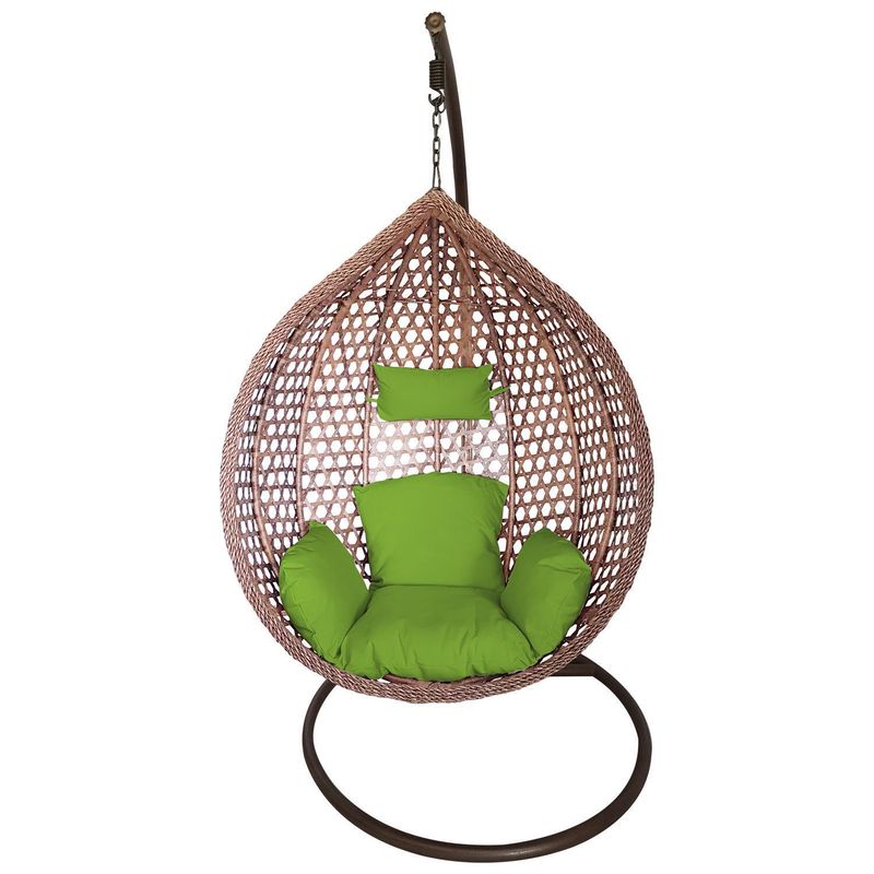 EL BARCO - Silla colgante rattan 115x95x70cm