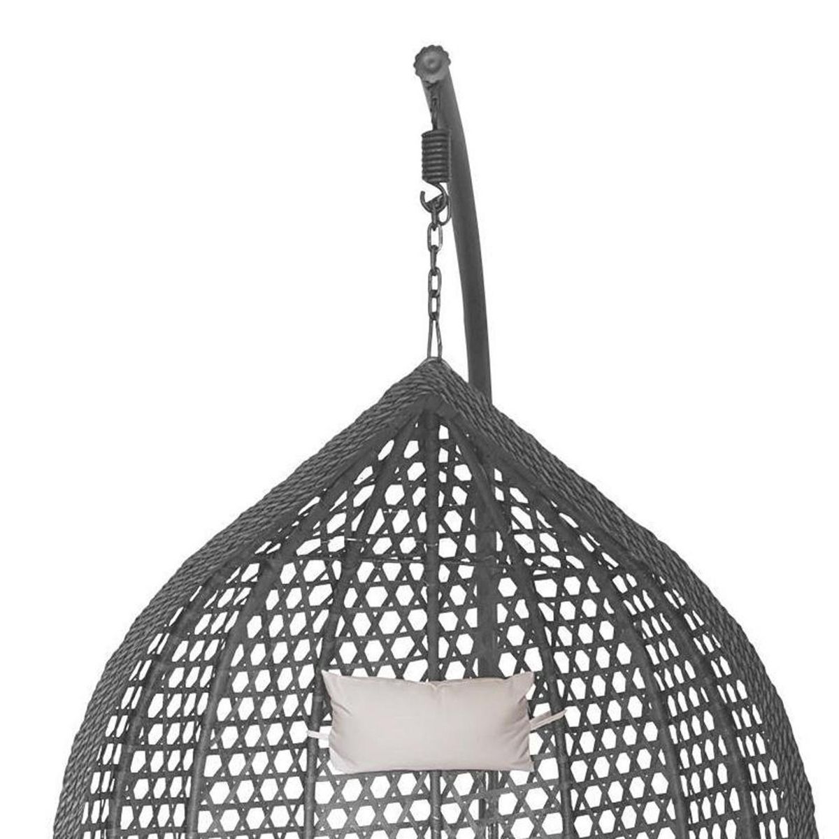 EL BARCO - Silla colgante rattan 125x105x75 cm
