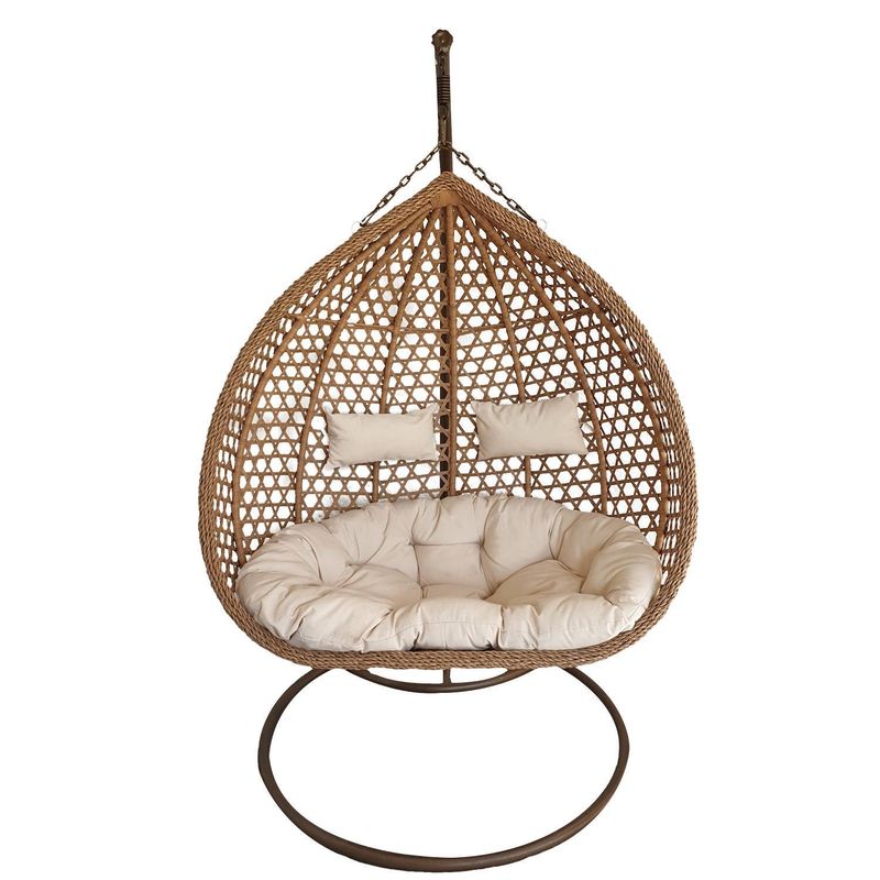 EL BARCO - Silla colgante 135x75x125cm rattan