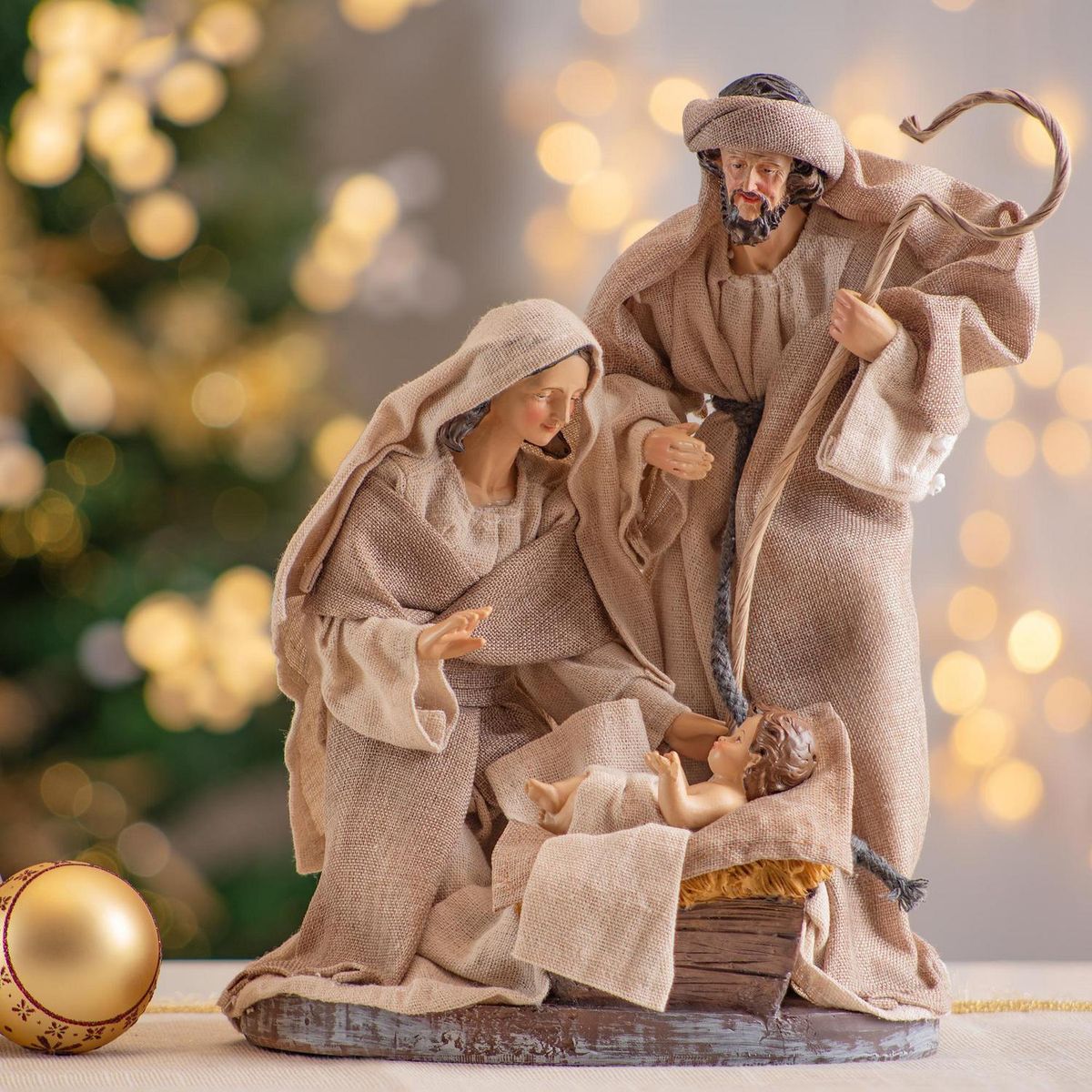 DEAR SANTA - Sagrada familia 30 cm resina textil