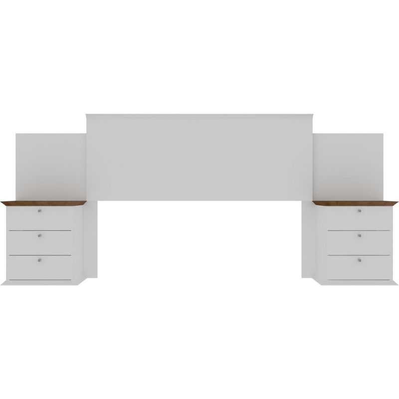 DECOCASA - Respaldo 248x39x120 cm café/blanco