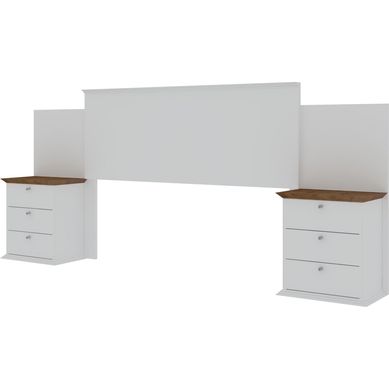 Set respaldo + 2 veladores 2 plazas
