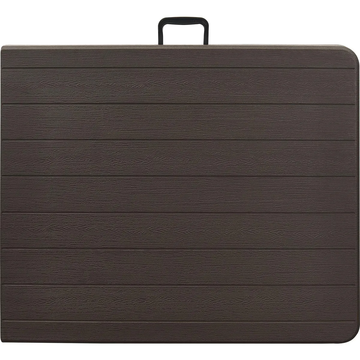 Mesa Plegable Diseño Madera Rectangular 180 cm Marrón, marca NORTHWEST - Foto 2