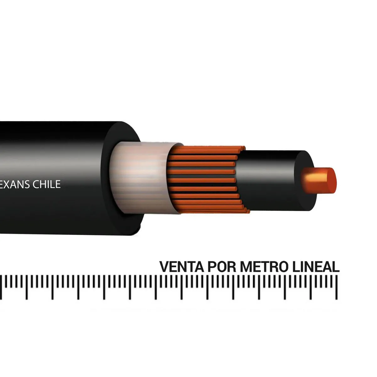 MADECO - Cable Concéntrico 2x6 mm2 Negro