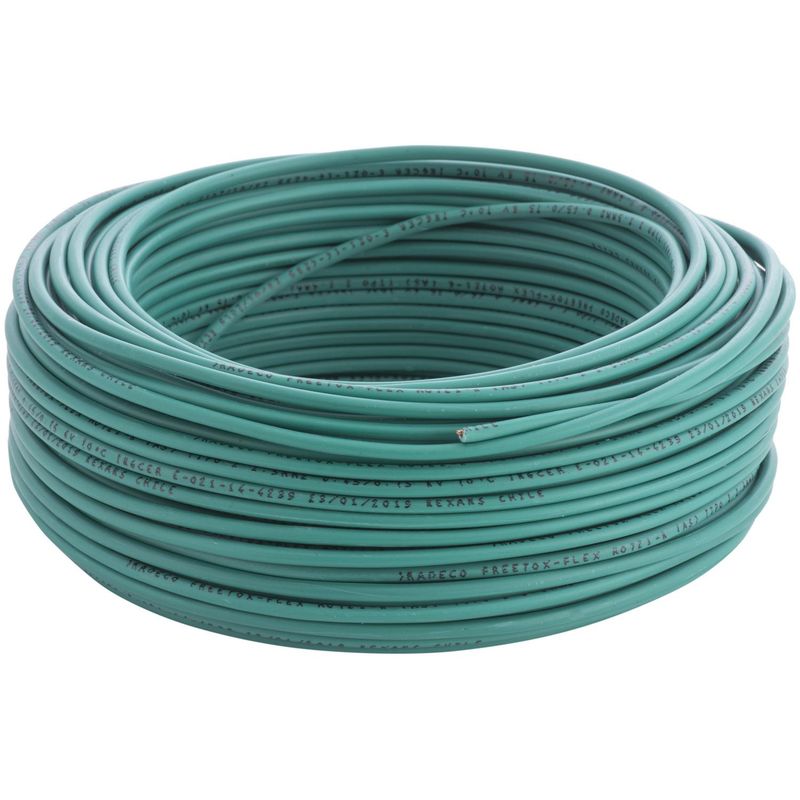 MADECO - Cable Libre de Halógenos H07Z1-K 1x2,5 mm2 50 metro(s) Verde