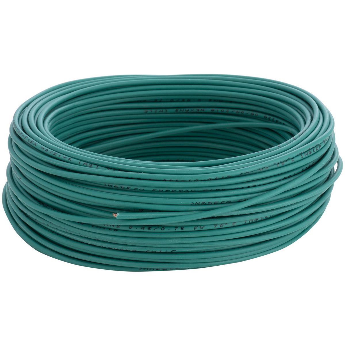 MADECO - Cable Libre de Halógenos H07Z1-K 1x1,5 mm2 Verde 50 metro(s) 