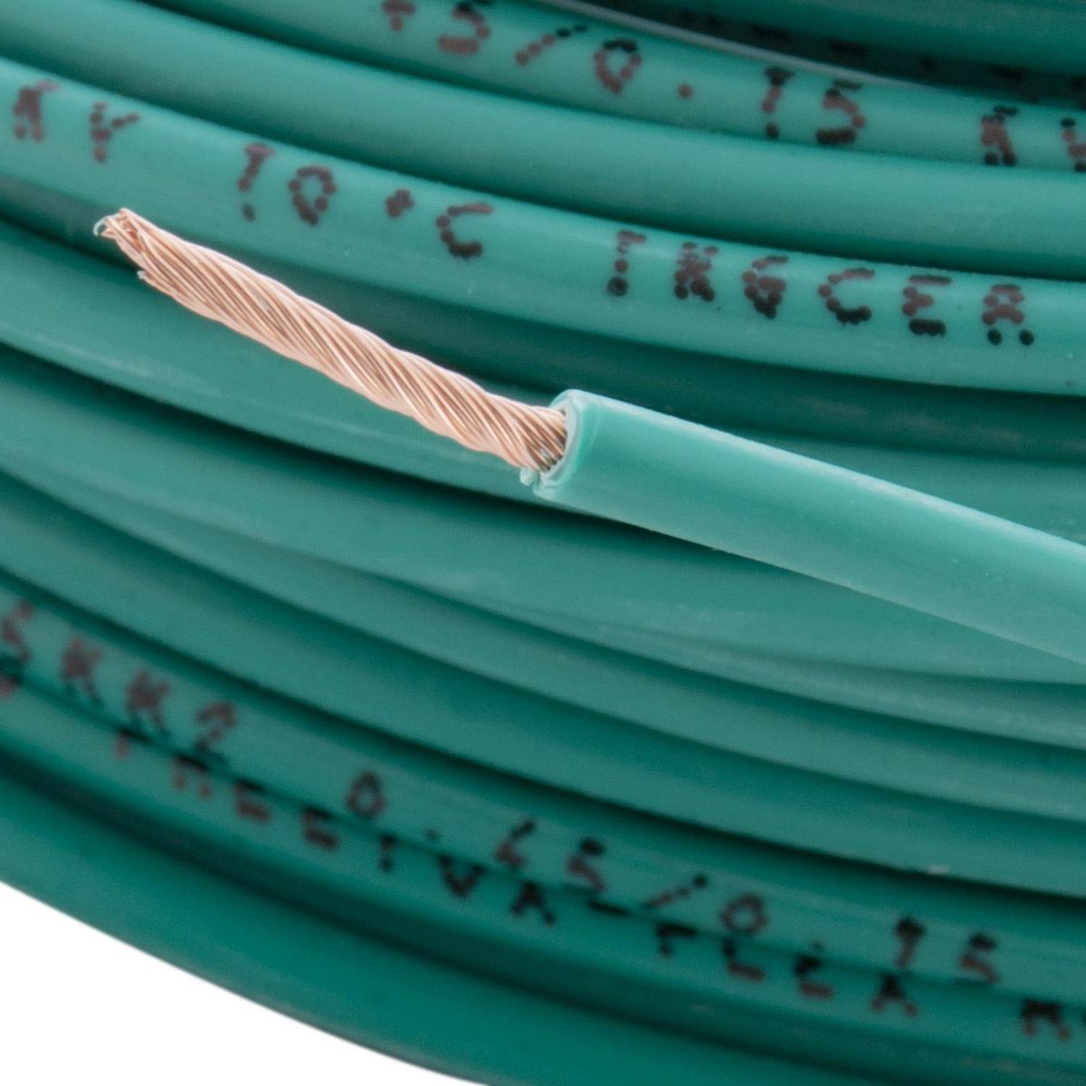 MADECO - Cable Libre de Halógenos H07Z1-K 1x1,5 mm2 Verde 25 metro(s) 
