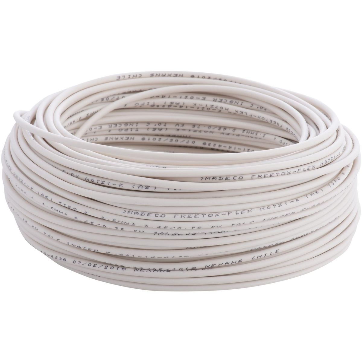 MADECO - Cable Libre de Halógenos H07Z1-K 1x1,5 mm2 Blanco 50 metro(s) 