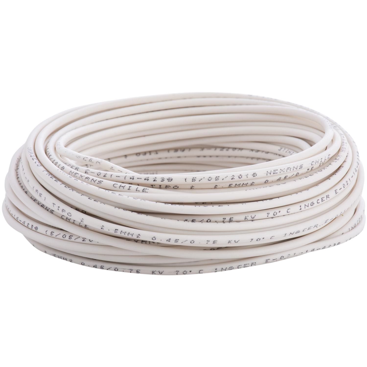 Cable Libre de Halógenos H07Z1-K 1x2,5 mm2 Blanco 25 metro(s