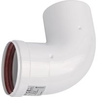 Codo 90 Grados Para Calefón Tiro Forzado 80 Mm