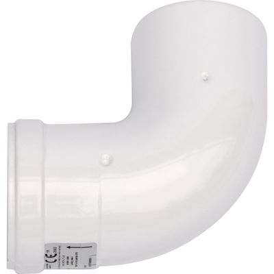 Imagen 2 del producto Codo 90 Grados Para Calefón Tiro Forzado 80 Mm