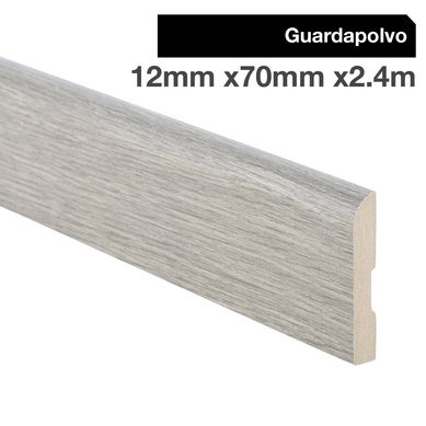 Pack 4 unidades Guardapolvo MDF Ceniza Atenas 70 mm 1.2x2.4 m
