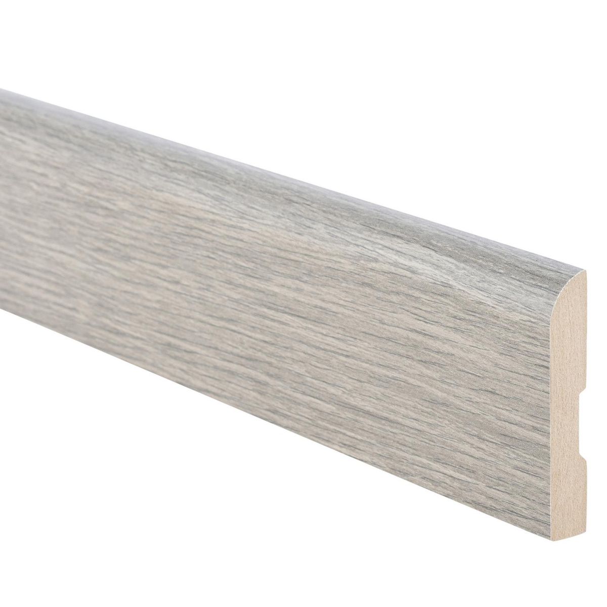 MAFORSA - Pack 4 unidades Guardapolvo MDF Ceniza Atenas 70 mm 1.2x240 cm