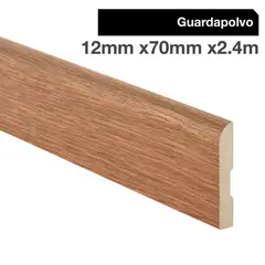 MAFORSA - Pack 4 unidades Guardapolvo MDF Cerezo Peral 70 mm 1.2x240 cm